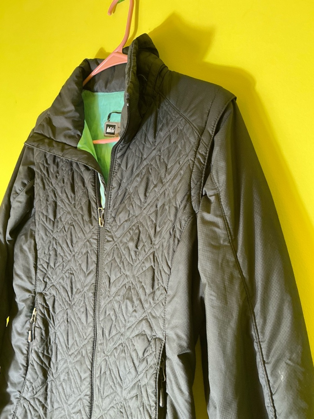 REI Women's Black Quilted Insulated Jacket